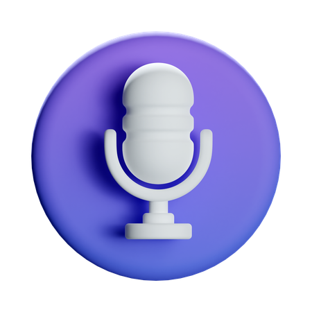 Microphone  3D Icon