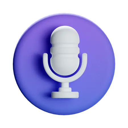 Microphone  3D Icon