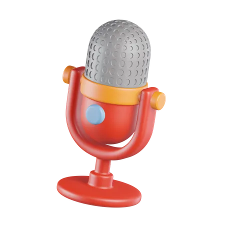 Microphone  3D Icon