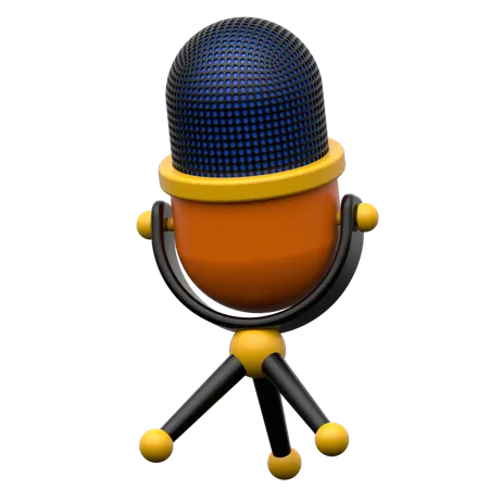 Microphone  3D Icon