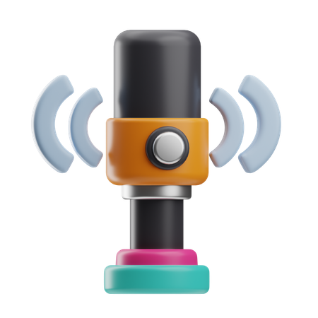 Microphone  3D Icon