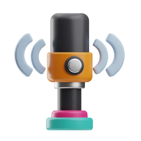 Microphone  3D Icon