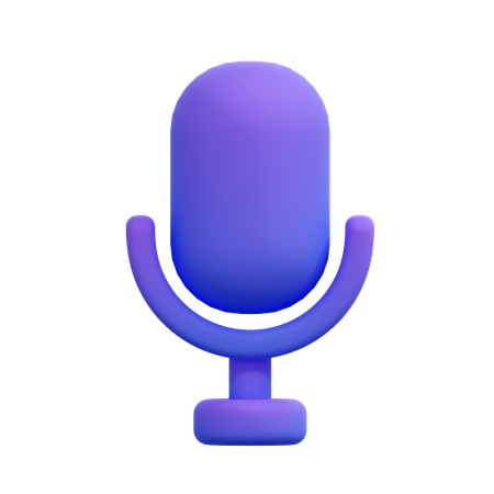 Microphone  3D Icon