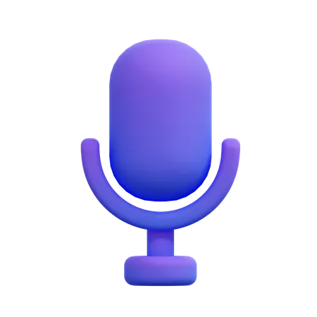 Microphone  3D Icon