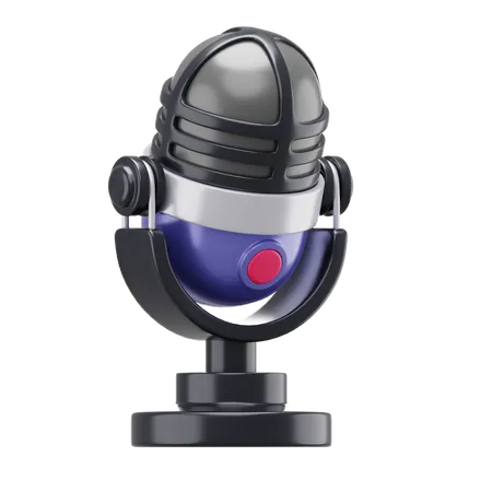 Microphone  3D Icon