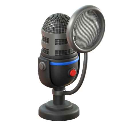 Microphone  3D Icon