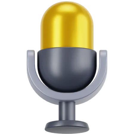 MIcrophone  3D Icon