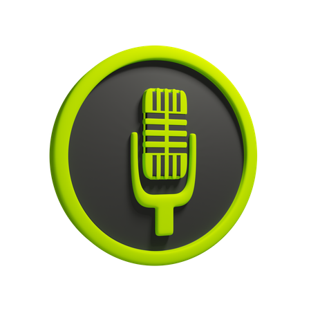 Microphone  3D Icon