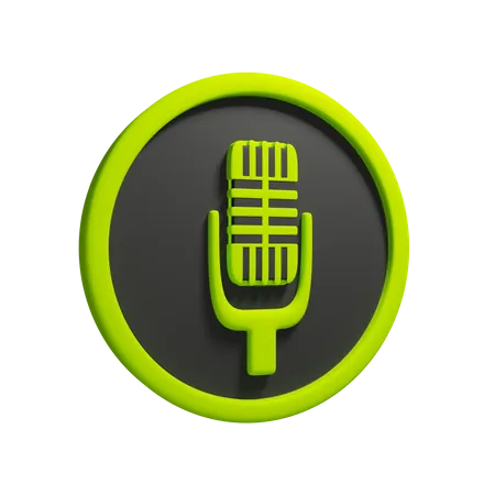 Microphone  3D Icon