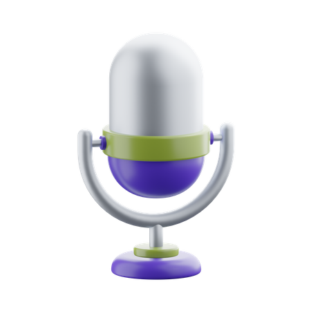 Microphone  3D Icon