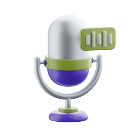 Microphone  3D Icon