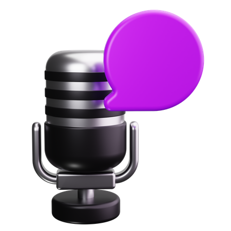 Microphone  3D Icon