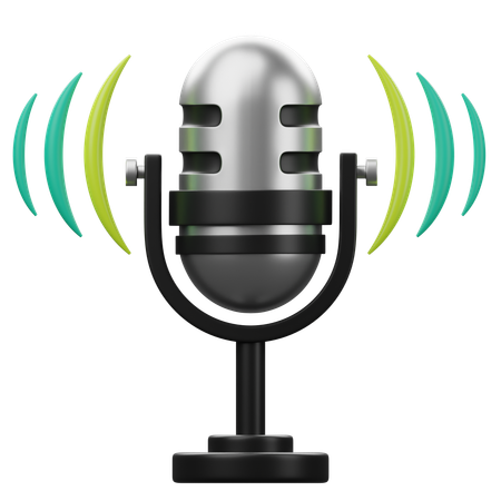 Microphone  3D Icon