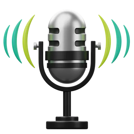 Microphone  3D Icon