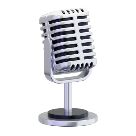 Microphone  3D Icon