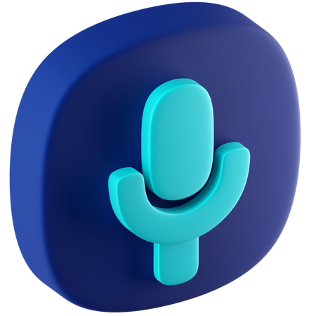 Microphone  3D Icon