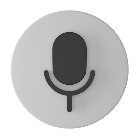 Microphone  3D Icon