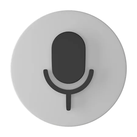 Microphone  3D Icon