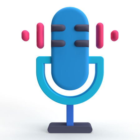 Microphone  3D Icon