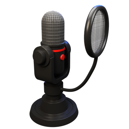 Microphone  3D Icon