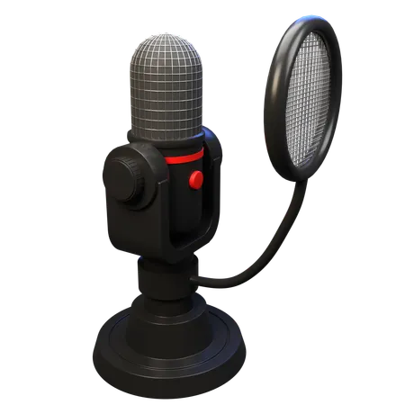 Microphone  3D Icon