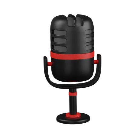 Microphone  3D Icon