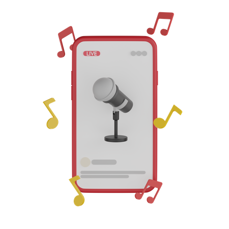 Microphone  3D Icon