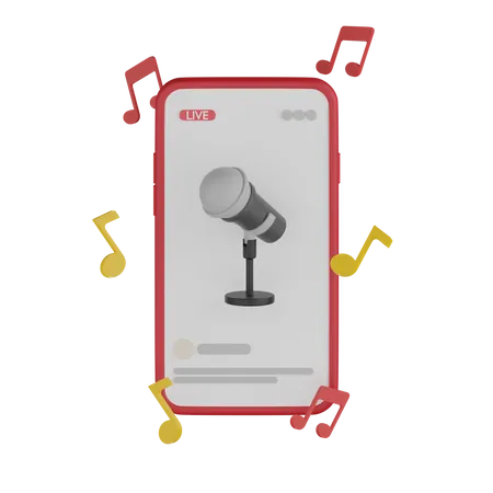 Microphone  3D Icon