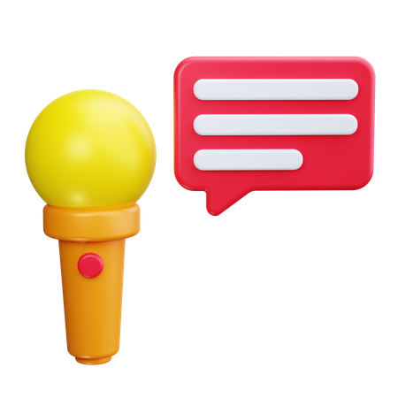 Microphone  3D Icon