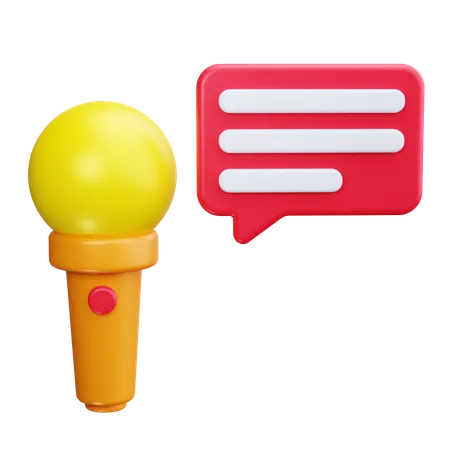 Microphone  3D Icon