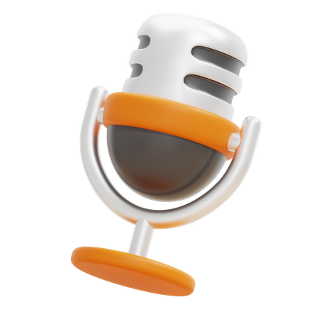 Microphone  3D Icon