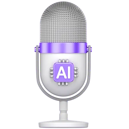 Microphone  3D Icon