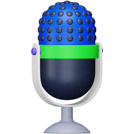 Microphone  3D Icon