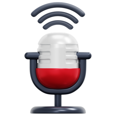 Microphone  3D Icon
