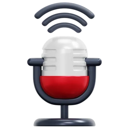Microphone  3D Icon