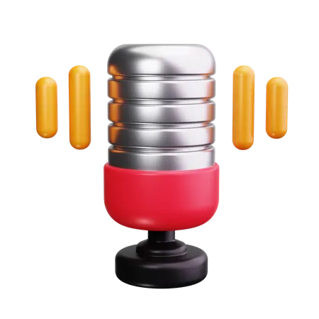 Microphone  3D Icon