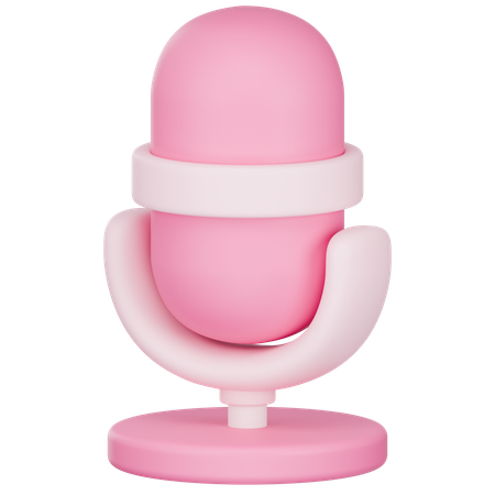 Microphone  3D Icon