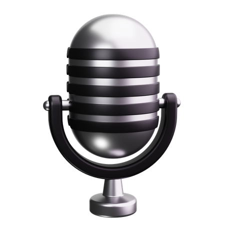 Microphone  3D Icon