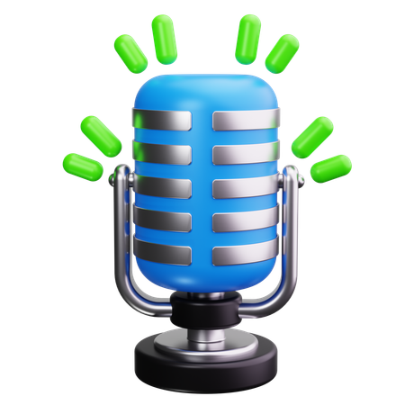 Microphone  3D Icon