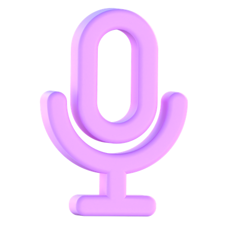 Microphone  3D Icon