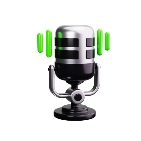 Microphone  3D Icon