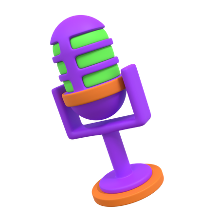 Microphone  3D Icon