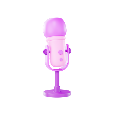 Microphone  3D Icon
