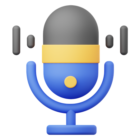Microphone  3D Icon