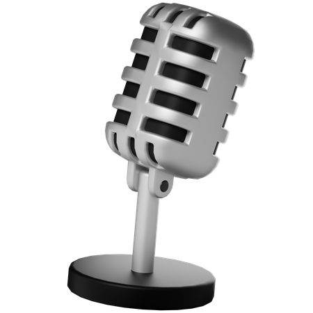 Microphone  3D Icon