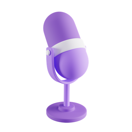 Microphone  3D Icon