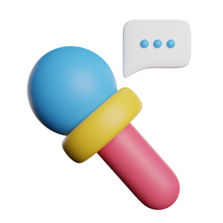 Microphone  3D Icon