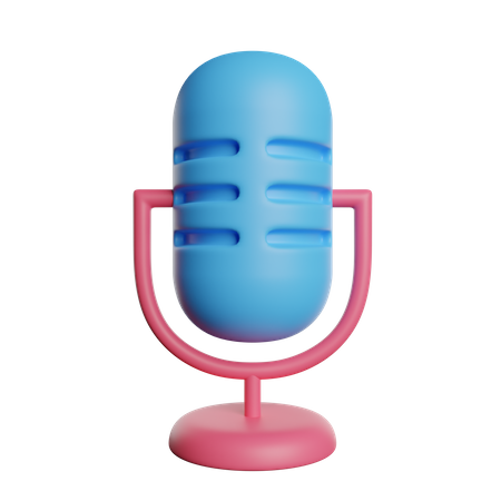 Microphone  3D Icon