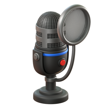 Microphone  3D Icon