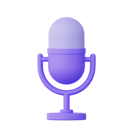 Microphone  3D Icon